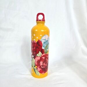 Pioneer Woman Yellow Blossom BPA Free Stainless Steel Bottle 25oz NWOT Cottage